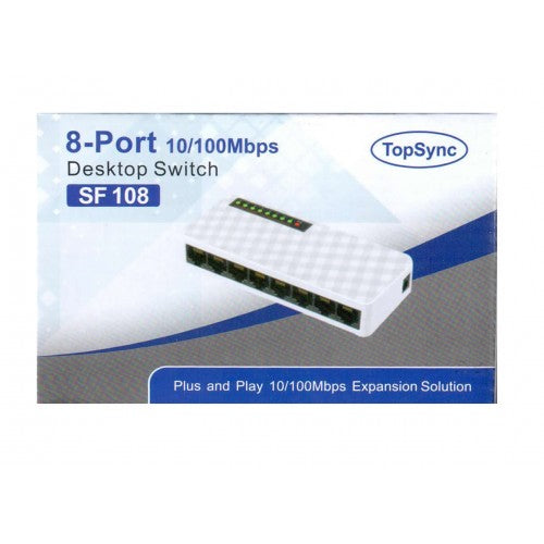 8-port 10/100 ethernet switch