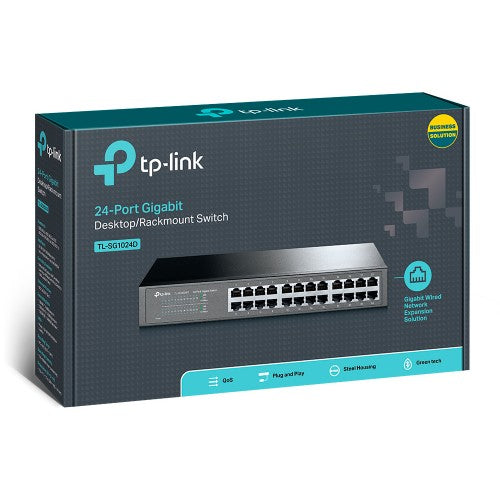 TP-Link SG1024D 24-Port Gigabit Desktop/Rackmount Switch, 8pcs per master box